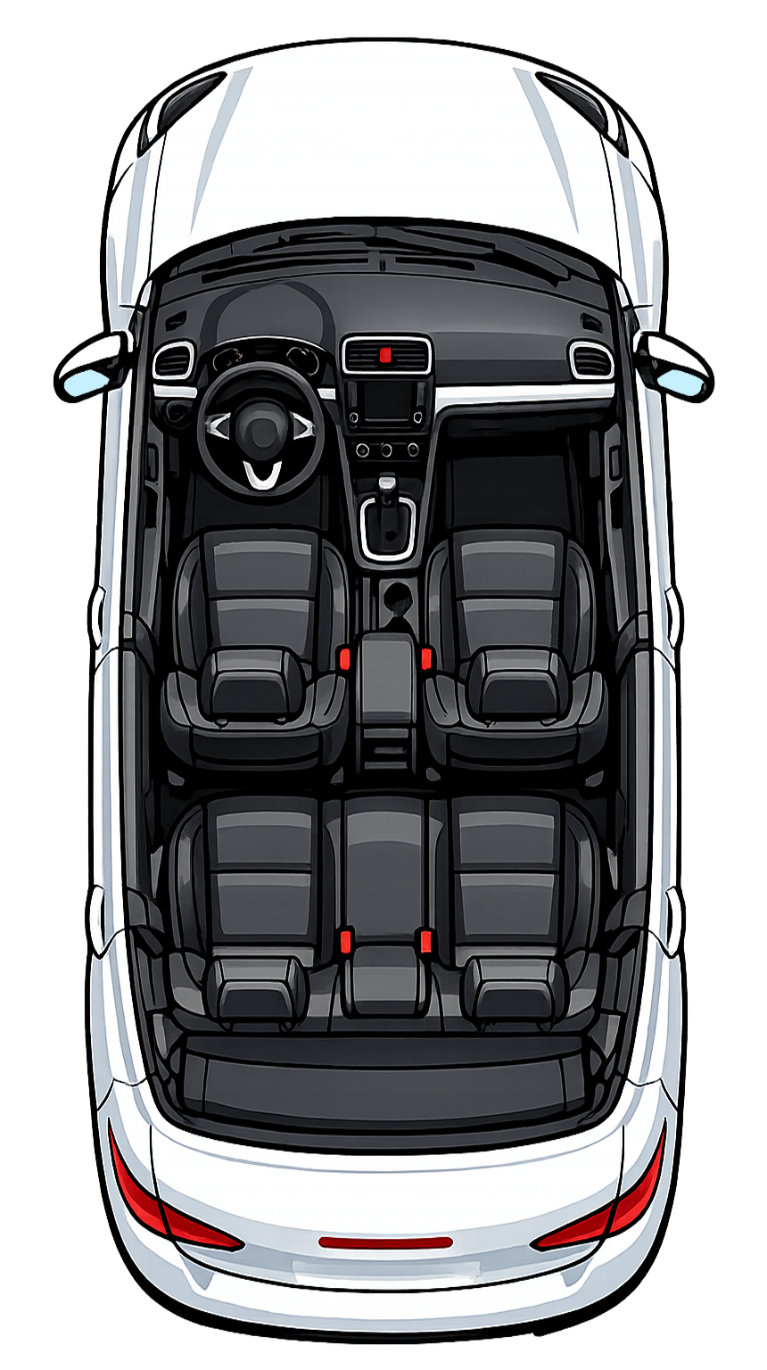 Toyota RAV4 Hybrid – pohled shora